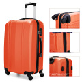 Custom abs hand trolley hard shell travelling suitcase